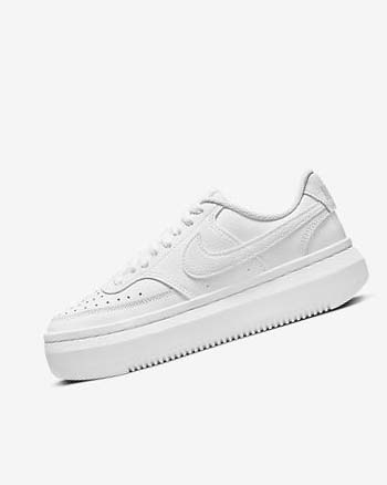 White / White / White Nike Court Vision Alta Women's Sneakers | CA_3172