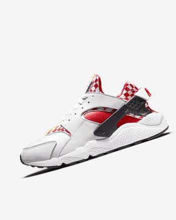White / Yellow / Red Nike Air Huarache Premium Liverpool F.C. Men's Sneakers | CA_1134