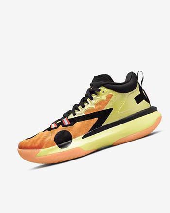 Yellow / Black / Orange Nike Zion 1 SP Men's Basketball Shoes | CA_2431